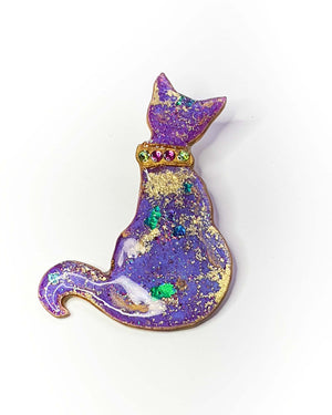 Collar Cat Brooch No 14