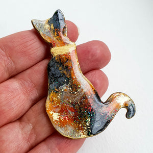 Collar Cat Brooch - No 16
