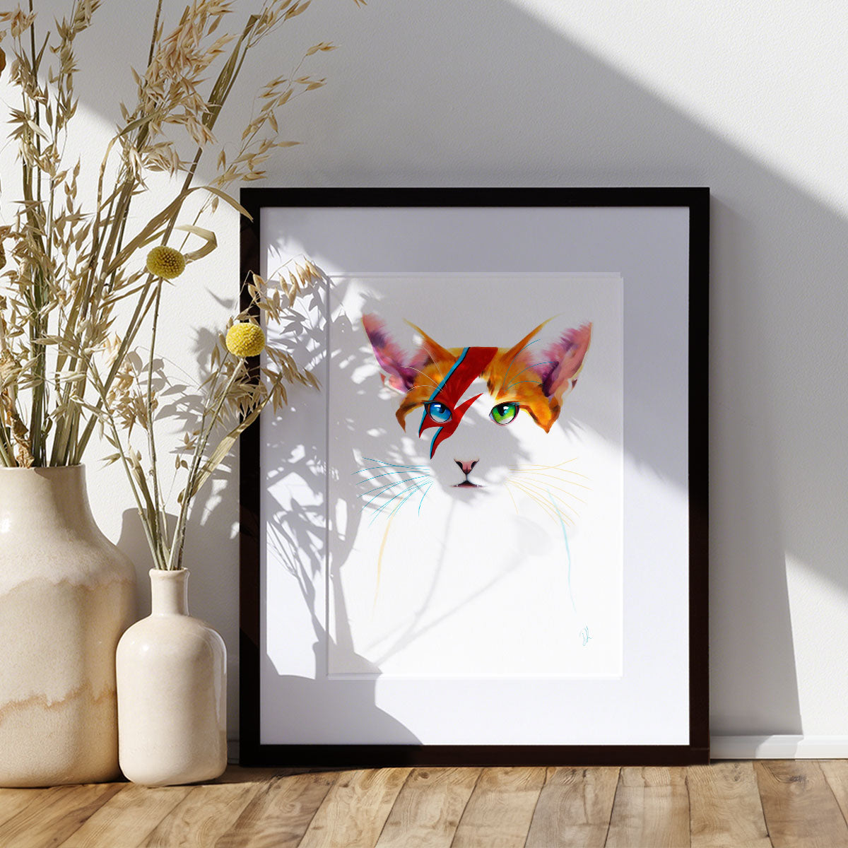 David Meowie - Cat fine Art Print