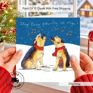 Pack Of 10 Christmas Cards