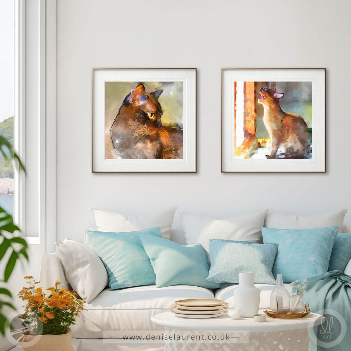 Two For One - Burmese Cat Art Prints