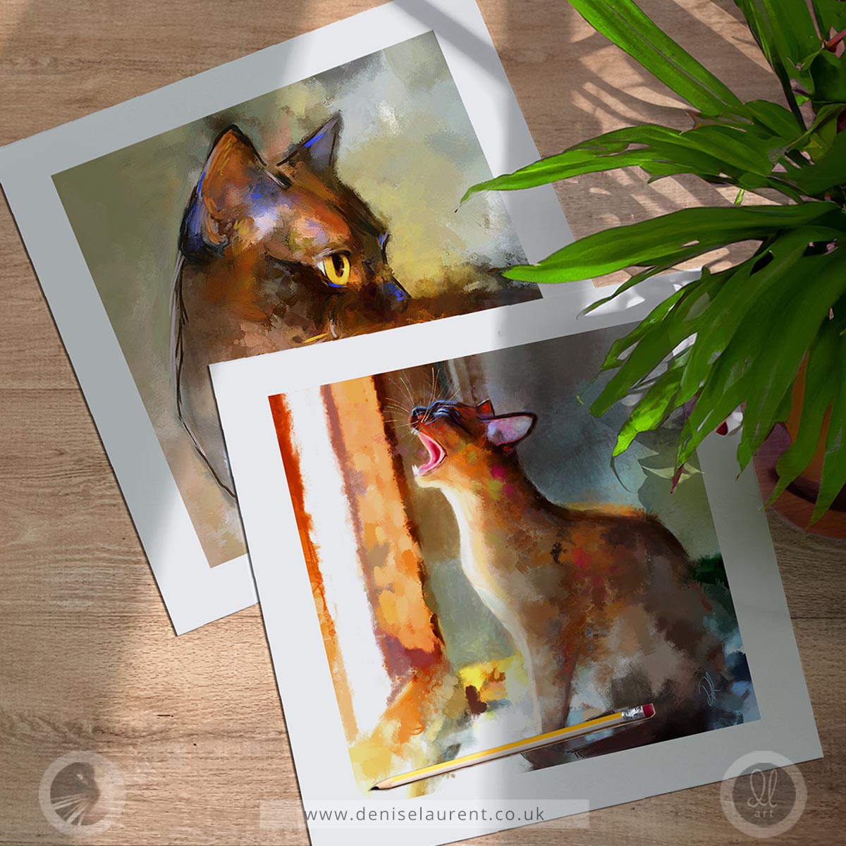 Two For One - Burmese Cat Art Prints
