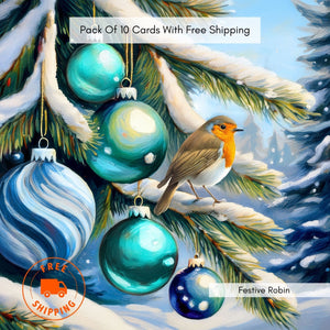 Pack Of 10 Christmas Cards
