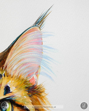 Golden tabby - Tabby Cat Watercolour