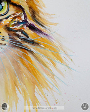 Golden tabby - Tabby Cat Watercolour