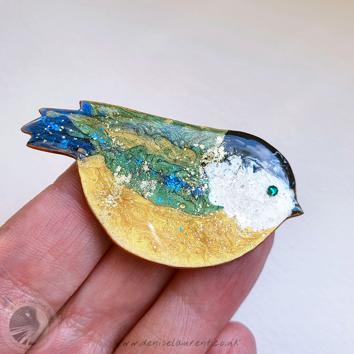 Great Tit Bird Brooch No 1