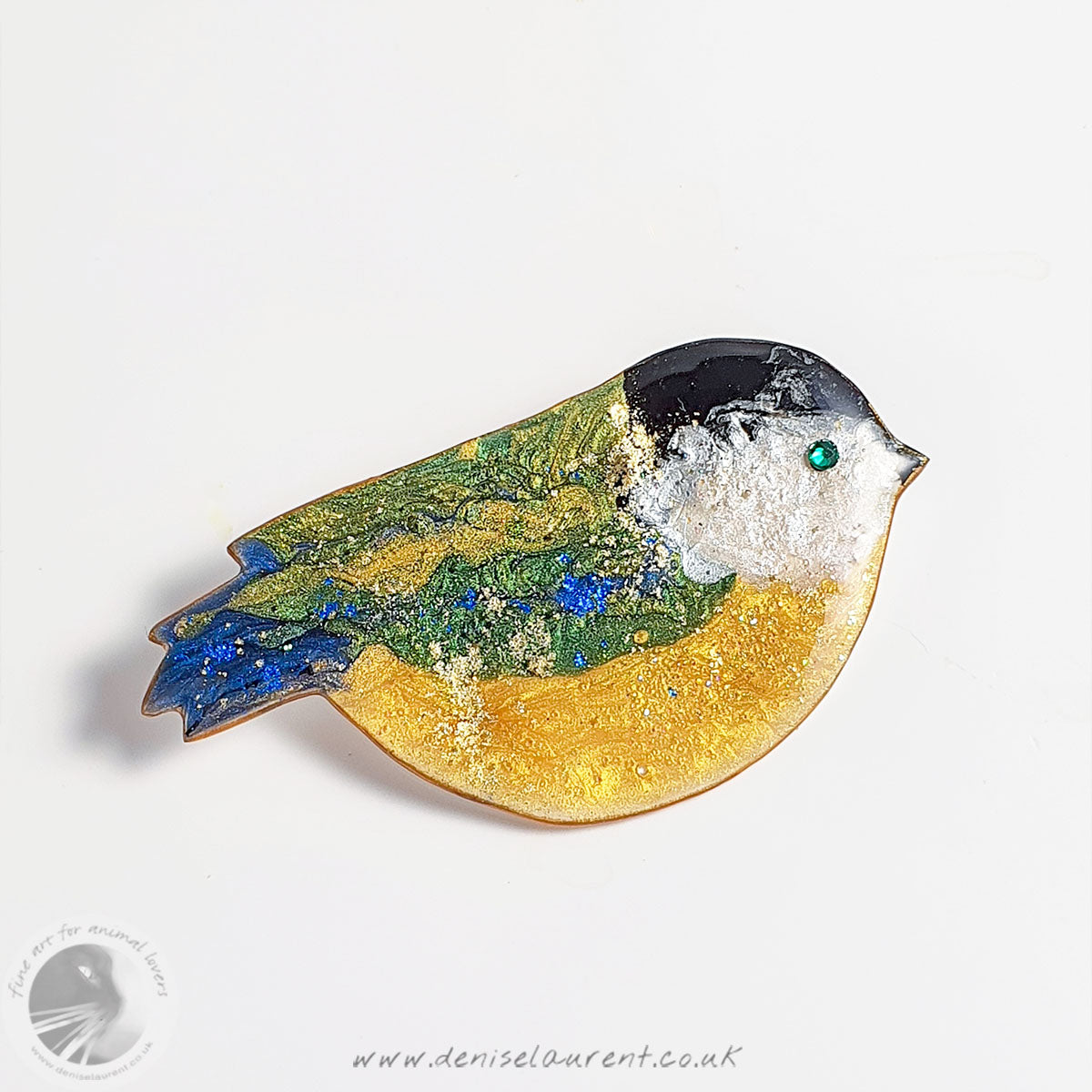 Great Tit Bird Brooch No 1