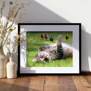 Here Come The Girls - Tabby Cat Print