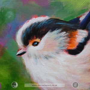 Long-tailed Tit 6x6" Painting