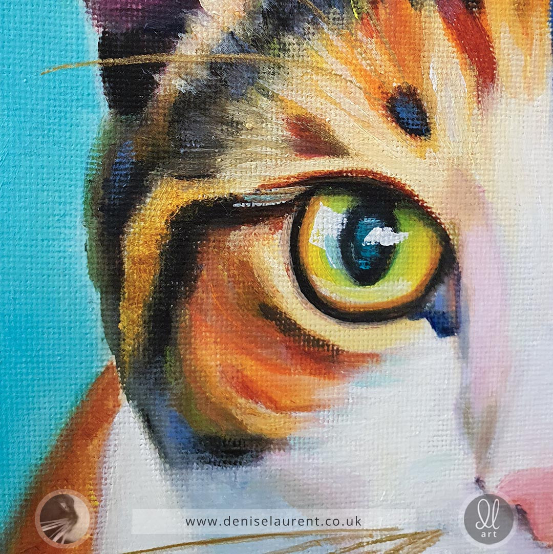 Maisie - 8x8" Cat Painting