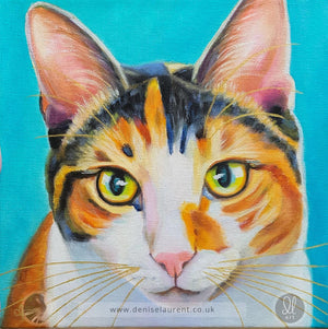 Maisie - 8x8" Cat Painting