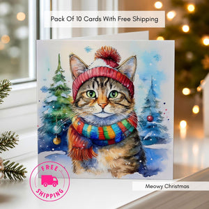 Pack Of 10 Christmas Cards