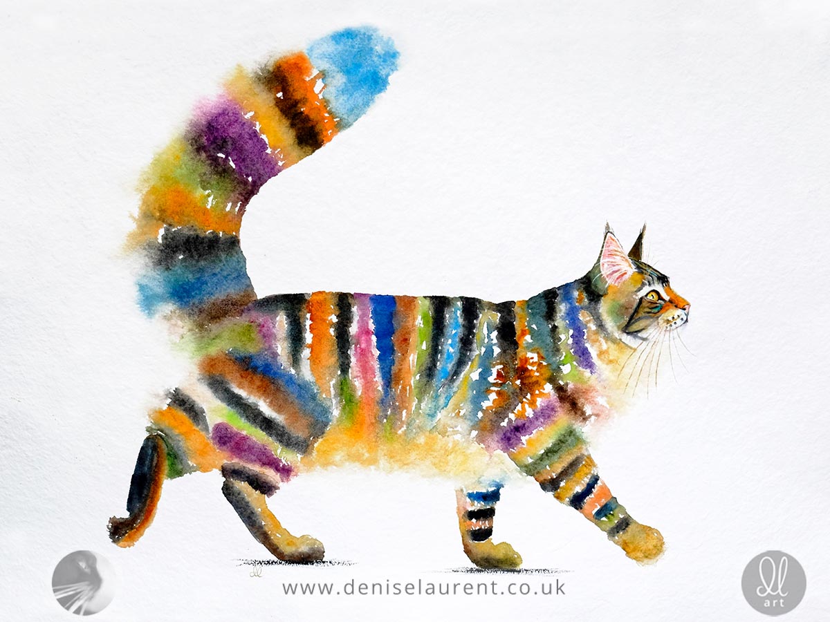 Miss Stripes - Tabby Cat Print