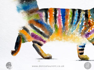 Miss Stripes - Tabby Cat Print
