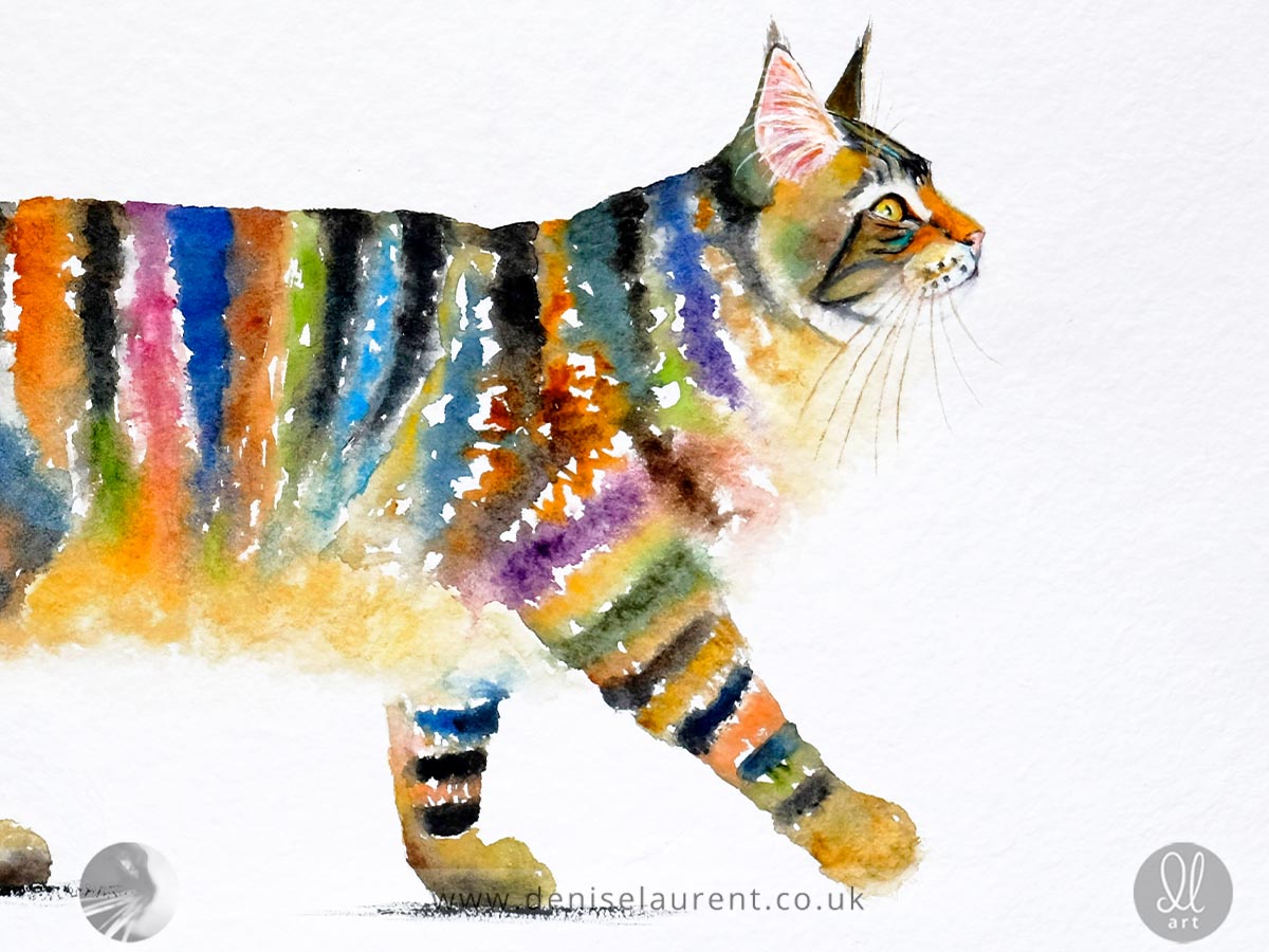 Miss Stripes - Tabby Cat Print