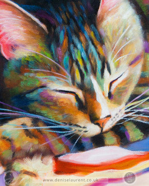 Mouse - Tabby Cat Art Print