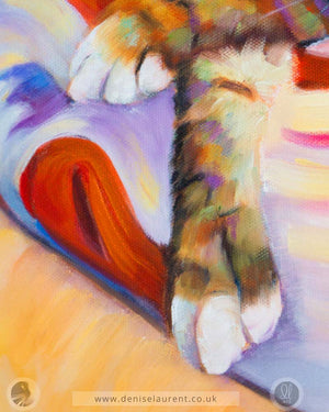 Mouse - Tabby Cat Art Print