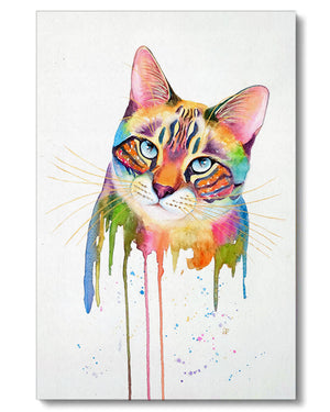 Rainbow Cat - Eco Canvas