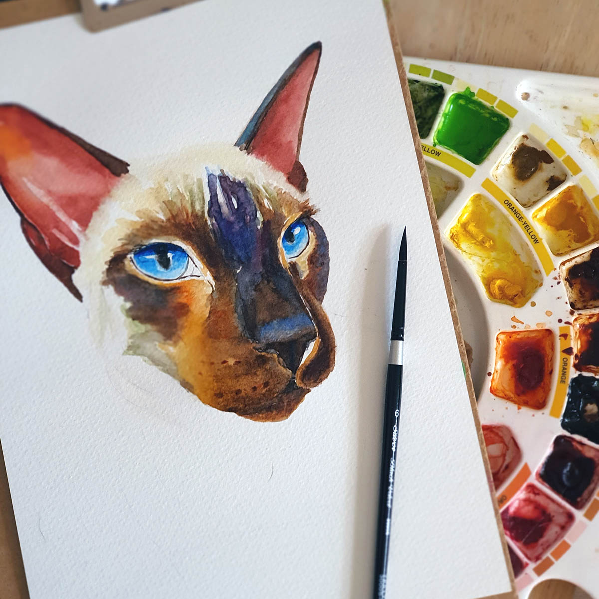 Ra  - Watercolour Painting