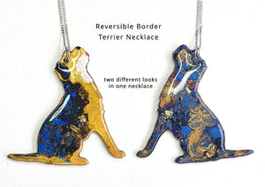 Border Terrier Dog Reversible Necklace