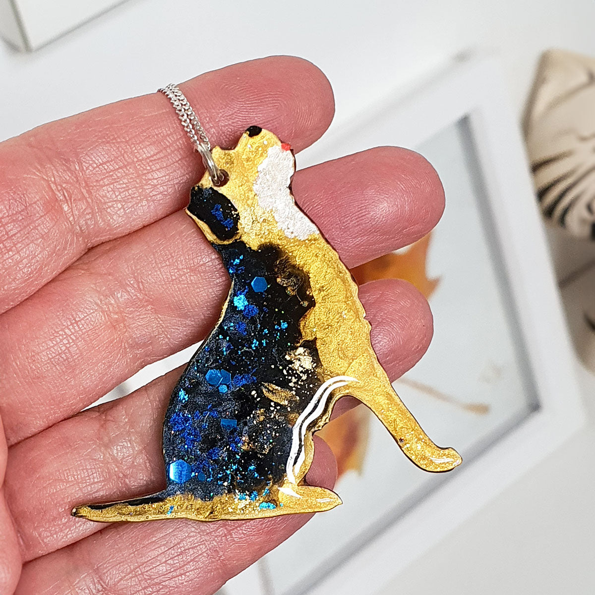 Border Terrier Dog Reversible Necklace