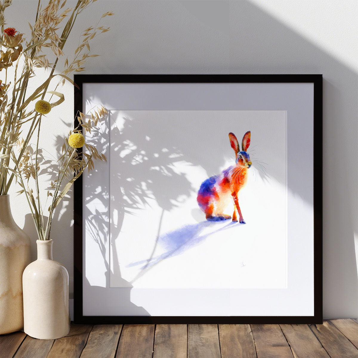 Sunlit Hare - Hare Art Print