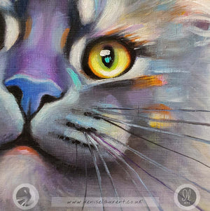 Talullah - 8x8" Cat Painting