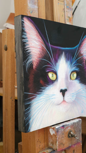 Toots - 8x8" Cat Painting