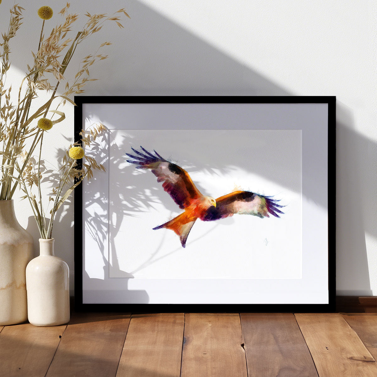 Touching The Wind - Red Kite Art Print