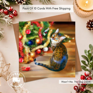 Pack Of 10 Christmas Cards