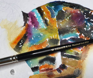 Running Tabby Watercolour Painting