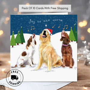 Joy To The World - Dog Christmas Card