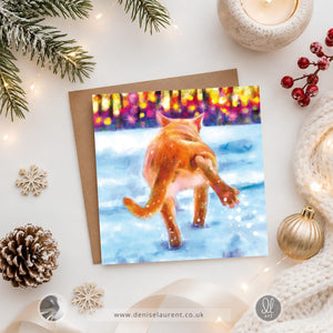 Baby It's Cold Outside - Cat Christmas Card