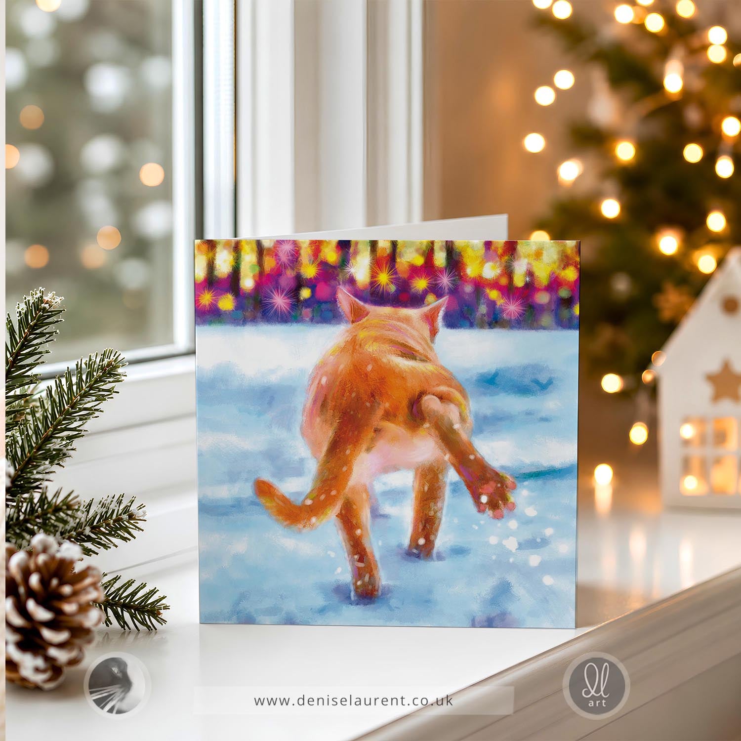 Baby It's Cold Outside - Cat Christmas Card
