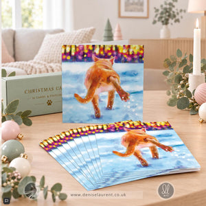 Baby It's Cold Outside - Cat Christmas Card