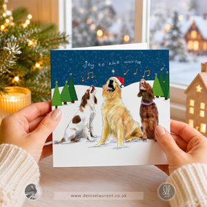 Joy To The World - Dog Christmas Card