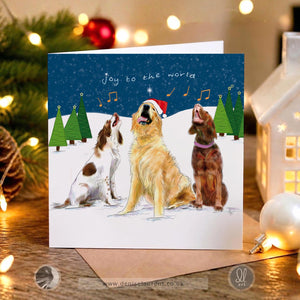 Joy To The World - Dog Christmas Card