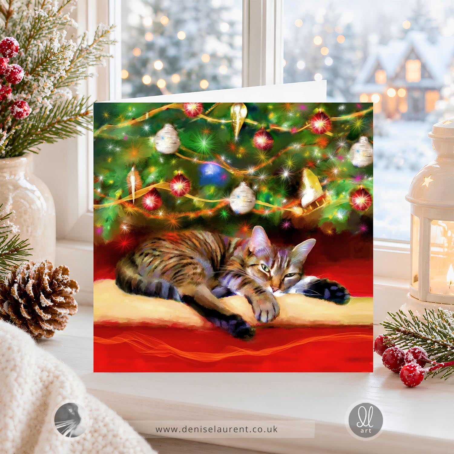 Have A Tabby Christmas - Cat Christmas Card