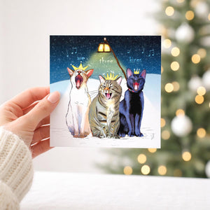 We Three Kings - Cat Christmas Card