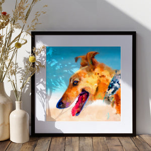 Zonda - Greyhound Dog Print
