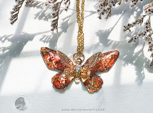 Fire Winged Butterfly Pendant