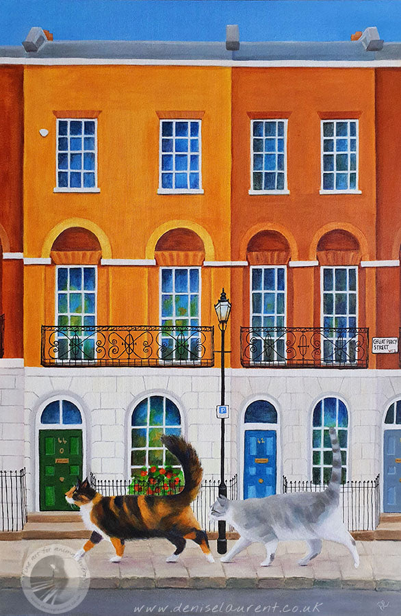 44 Great Percy Street - Cityscape Painting