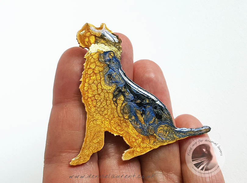 Border terrier Dog Brooch