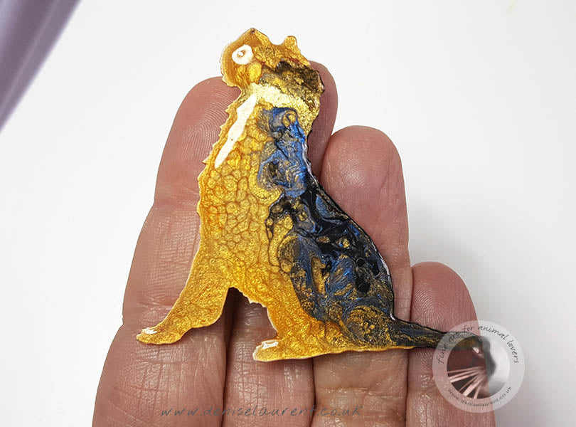 Border terrier Dog Brooch