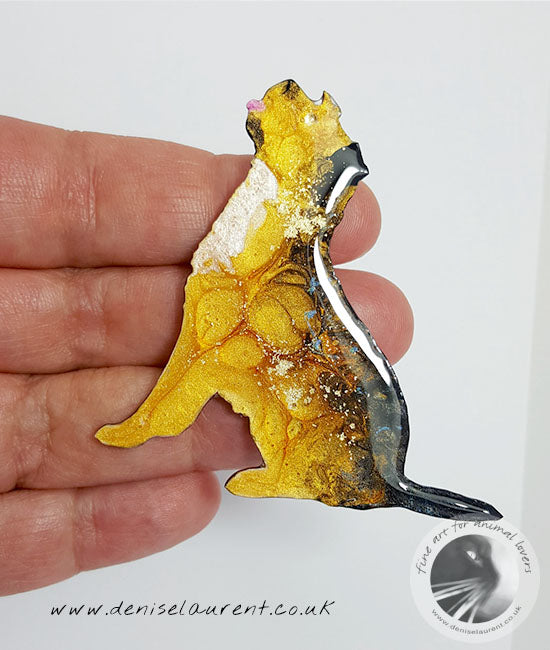 Border terrier Dog Brooch