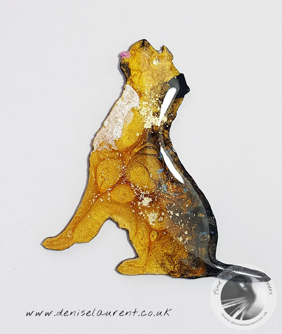 Border terrier Dog Brooch