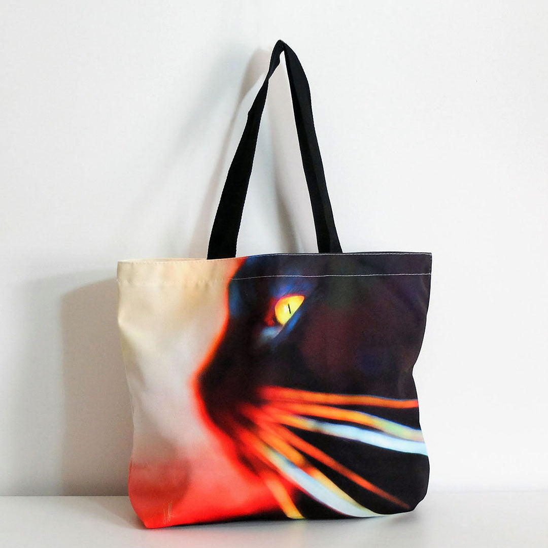 Whisker Face Canvas Tote Bag