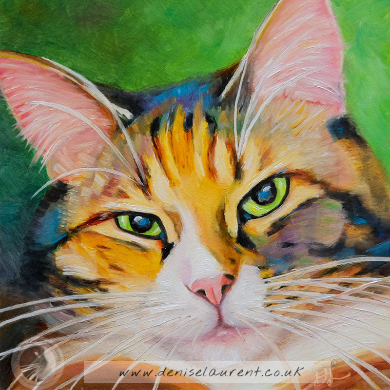 Essie 6x6 Oil Painting