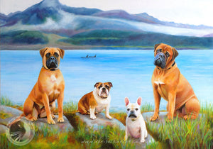 Portrait Of The Dogs At Seward