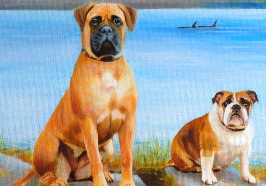 Portrait Of The Dogs At Seward